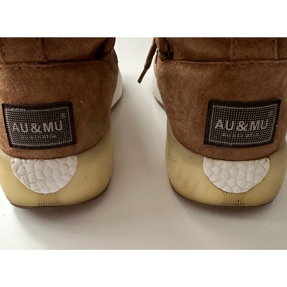 Au & Mu Australian Shearling Lined Lace Up Winter Chukka Boots size 7 - Picture 6 of 8